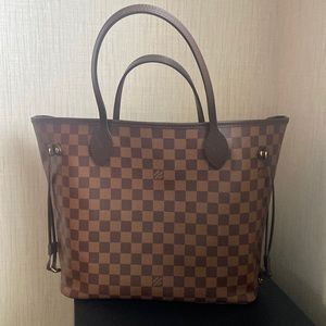 Damier Ebene MM Neverfull Louis Vuitton in perfect condition without pouch.